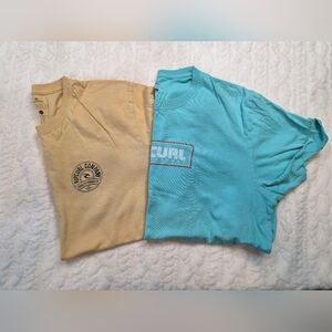 🌊 Rip Curl Surf Co. Graphic Tee Bundle – 2 Shirts – Size XL